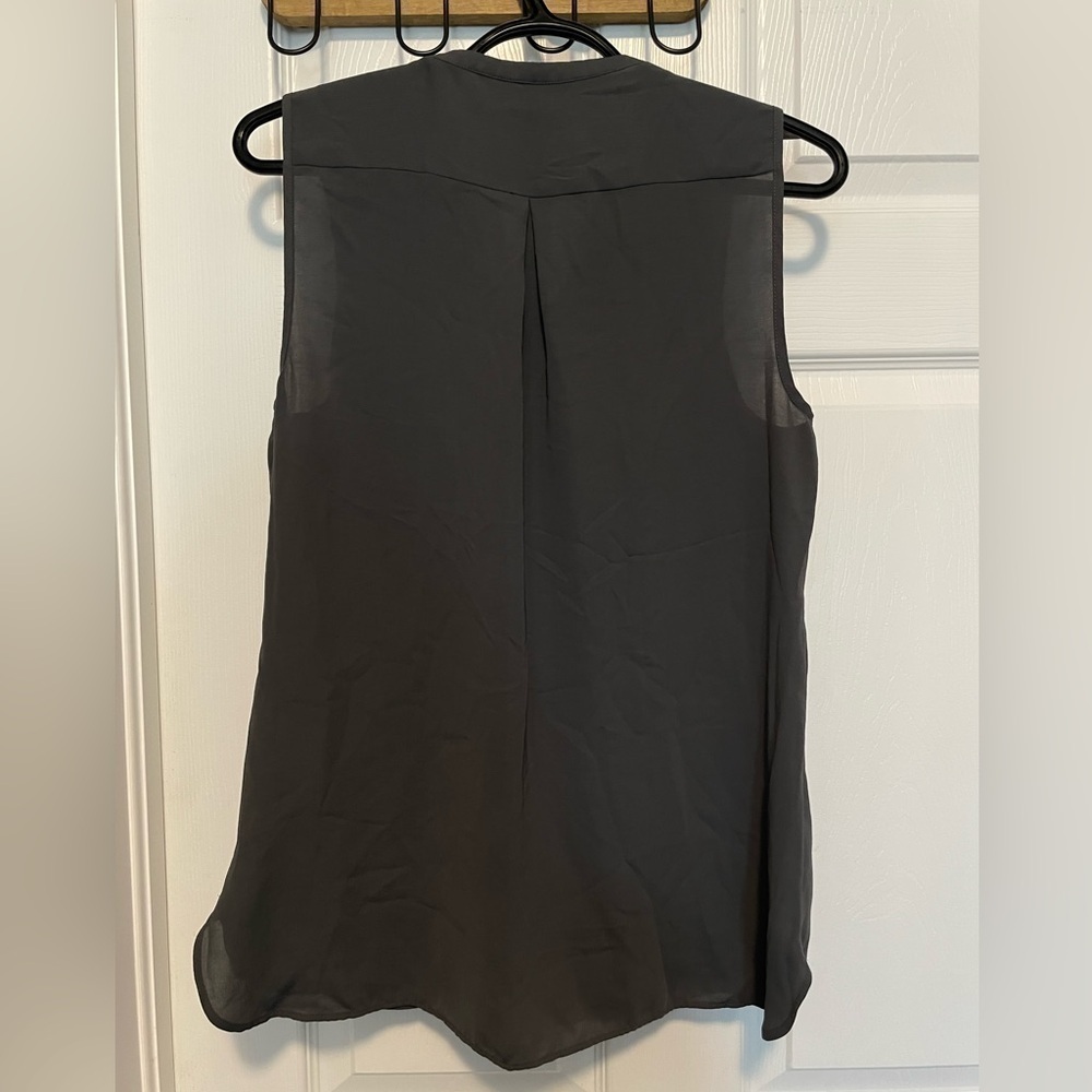 Banana Republic Sleeveless Top Women’s Medium Sheer Chiffon Casual Grunge Chic - Picture 9 of 14